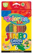 Przybory szkolne - Colorino Kredki ołówkowe Jumbo okrągłe drewniane 6 kolorów - miniaturka - grafika 1