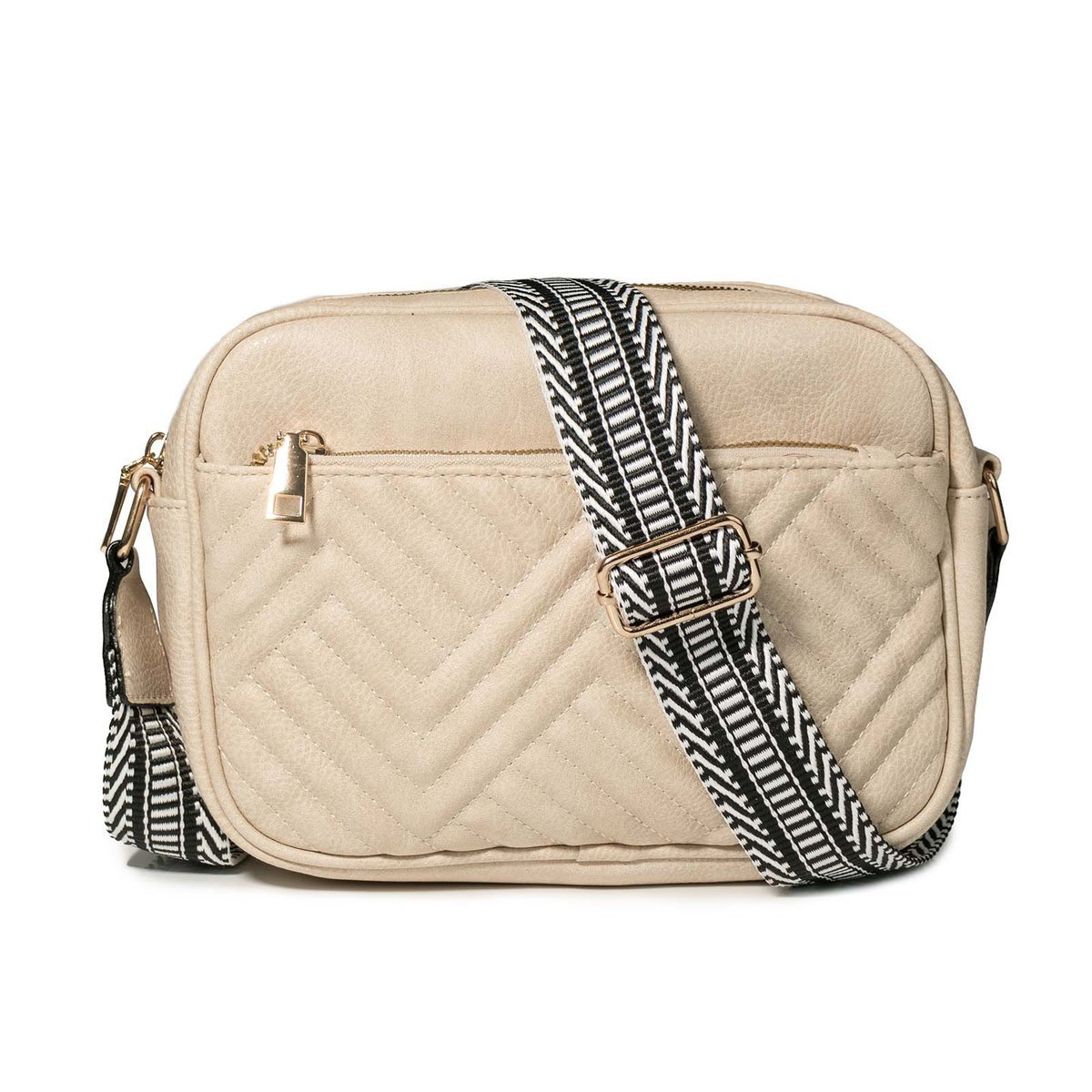 Alessio TOREBKA Damska PIKOWANA CROSSBODY na ramię PASEK QUILTED