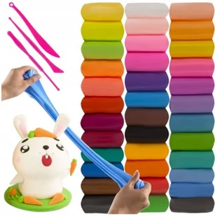 Piankolina Plastelina Glina Polimerowa Magiczna Plastyczna Ciastolina x 36 - Masy plastyczne - miniaturka - grafika 1