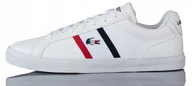 Buty sportowe męskie - Buty Męskie Lacoste Lerond Pro 123 1 Cma Wht/nvy/red R-44,5 - miniaturka - grafika 1