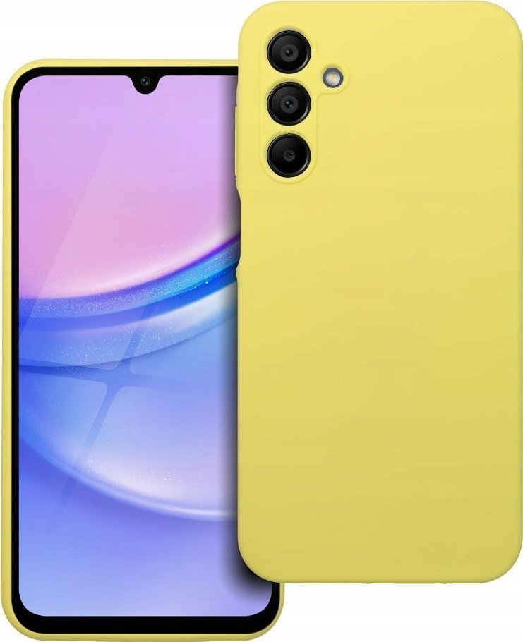 OEM Futerał SILICONE 2mm do SAMSUNG A15 5G / A15 4G żółty