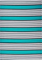 Dywany - BELIANI Dywan turkusowy 120 x 180 cm do domu i zewnętrzny na taras w paski - miniaturka - grafika 1