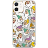 Etui i futerały do telefonów - ERT GROUP etui na telefon Apple Iphone 12 Mini, case oryginalny i oficjalnie licencjonowany przez Disney, wzór Snow White & 7 dwarfs 015, optymalnie dopasowane, z efektem płynnego brokatu - miniaturka - grafika 1