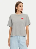 Koszulki i topy damskie - Vero Moda T-Shirt Thilde 10329163 Szary Regular Fit - miniaturka - grafika 1