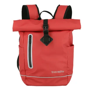 Travelite travelite Plecak rowerowy z wodoodpornego materiału, seria BASICS Roll-Up plecak z plandeką: praktyczny plecak dzienny z odblaskami, 096314-20, 48 cm, 19 litrów, czerwony (red) (czerwony) - 096314-10 096314-10 - Plecaki - miniaturka - grafika 2