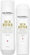 Szampony do włosów - Goldwell Rich Repair zestaw regenerujący | Szampon 250ml Odżywka 200ml - miniaturka - grafika 1