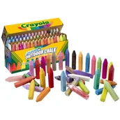 Zabawki kreatywne - Crayola: Zestaw kred do chodników – zmywalne – 64 sztuki - miniaturka - grafika 1