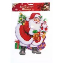 ARPEX OZDOBA SWIATECZNA MIKOLAJ 3D Z PRZYSSAWKA PBH 9754-uniw - Ozdoby bożonarodzeniowe - miniaturka - grafika 1