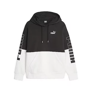 PUMA Damska bluza z kapturem Power Colorblock Fl Sweat - Bluzy damskie - miniaturka - grafika 1