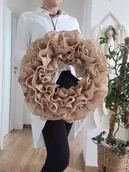 Dekoracje domu - Wianek naturalny juta wieniec - miniaturka - grafika 1