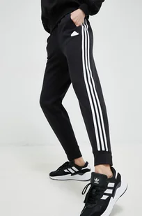 adidas spodnie dresowe kolor czarny z aplikacją - Spodnie damskie - miniaturka - grafika 1