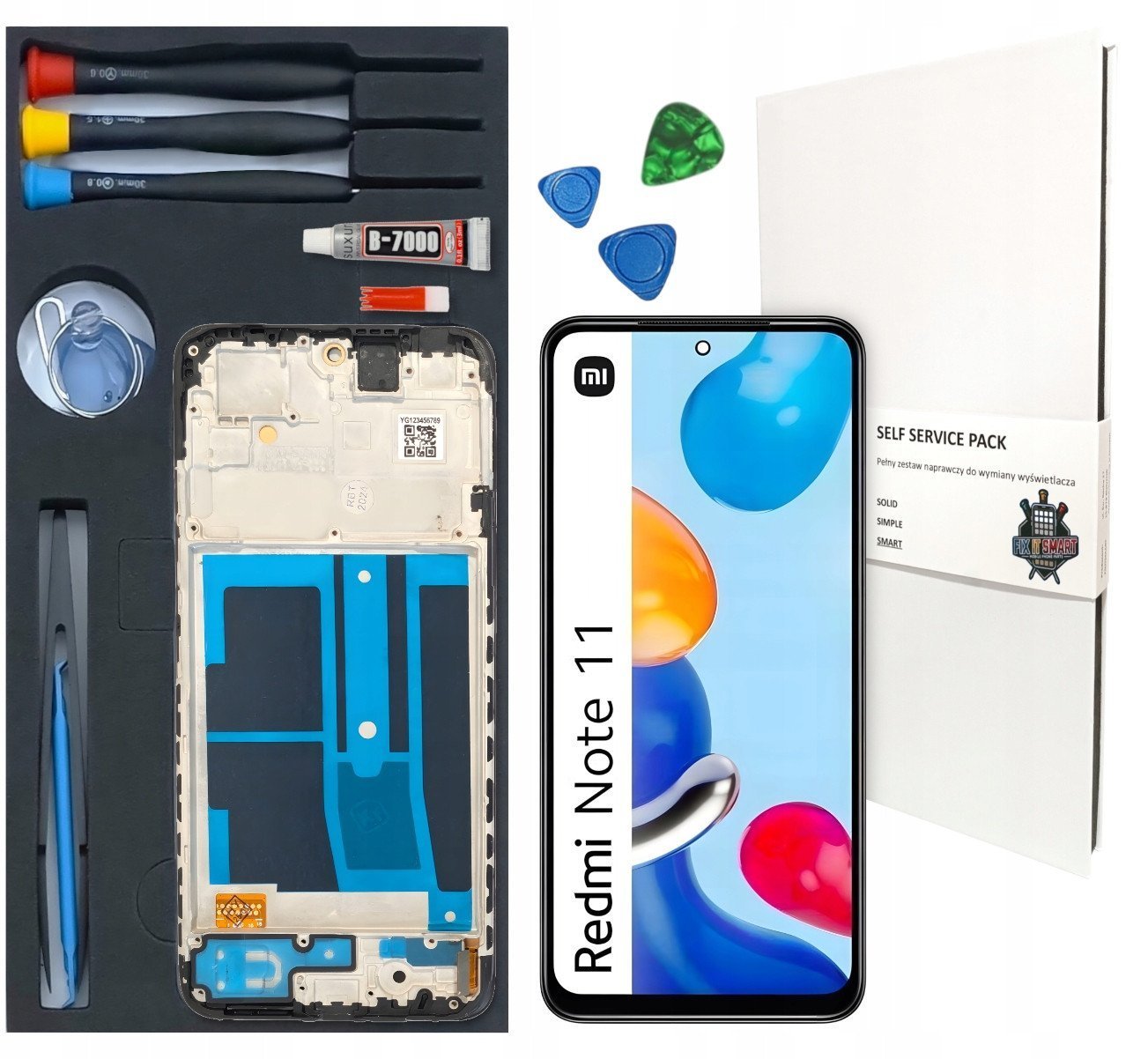 WYŚWIETLACZ LCD DO XIAOMI REDMI NOTE 11 INCELL RAMKA ZESTAW WYMIANA