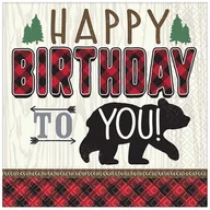 Dekoracje i nakrycia stołu na imprezę - Serwetki Happy Birthday To You 33X33Cm - miniaturka - grafika 1