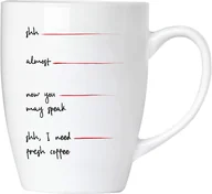 Kubki - BRUBAKER - Shh, I Need Fresh Coffee - Ceramiczny kubek do kawy - 300 ml - Kubek do kawy - miniaturka - grafika 1
