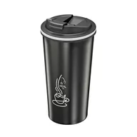 Kubki termiczne - Kubek Termiczny 0,36 L Śred. 9 X 16,5 Cm Stal Nierdzewna Czarny - miniaturka - grafika 1