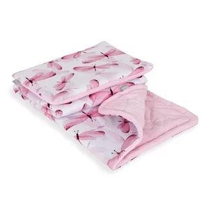 Ceba Baby | U NAS SKOMPLETUJESZ CAŁĄ WYPRAWKĘ | SZYBKA WYSYŁKA Baby Kocyk z poduszką 75x100cm do wózka i łóżeczka Libélula - Koce i narzuty dla dzieci - miniaturka - grafika 1