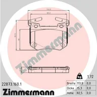 Klocki hamulcowe - Klocki hamulcowe - komplet ZIMMERMANN 22873.160.1 - miniaturka - grafika 1