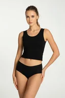 Majtki damskie - Figi Cotton Mood Maxi Czarne - miniaturka - grafika 1