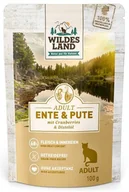 Mokra karma dla kotów - Wildes Land Cat Classic Adult Ente & Pute saszetka 100g - miniaturka - grafika 1