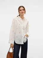 Bluzki damskie - Vero Moda Koszula w kolorze białym - miniaturka - grafika 1