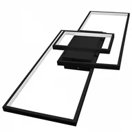 Lampy sufitowe - LVT Galaxis Vela 3335 plafon lampa sufitowa z pilotem 90W LED 3000-6500K CCT ściemnialny czarny/biały - miniaturka - grafika 1