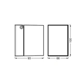 Lampy ogrodowe - OSRAM Kinkiet zewnętrzny ENDURA CLASSIC CUBE, możliwość ściemniania, biały / opal, aluminium, nowoczesny - miniaturka - grafika 1