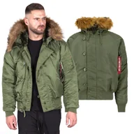 Odzież taktyczna i umundurowanie - Kurtka z kapturem Alpha Industries N2B 100105 01 - Zielona - miniaturka - grafika 1