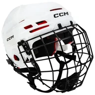 Hokej - Kask hokejowy CCM Tacks 70 Combo White  Senior M - miniaturka - grafika 1
