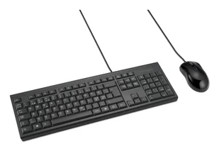 Kensington KM100 EQ klawiatura Dołączona myszka Biuro USB QWERTY Skandynawia Czarny K75452PN - Zestawy myszka + klawiatura - miniaturka - grafika 1