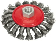 Materiały ścierne - Vorel Szczotka tarczowa 100 mm, drut splatany 06977 - miniaturka - grafika 1