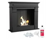 Biokominki - Biokominek portalowy AUGUST czarny montaż samodzielny certyfikat TÜV zestaw - miniaturka - grafika 1