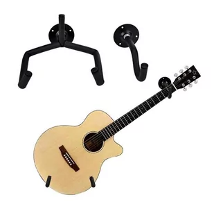 Apte SG1B WIESZAK GITAROWY ŚCIENNY 2-CZĘŚCIOWY CZARNY uniwersalny 4220-uniw - Inne akcesoria muzyczne - miniaturka - grafika 1