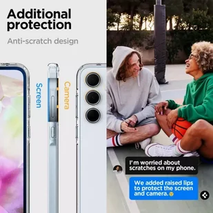 Spigen Ultra Hybrid Sam A35 5G Przezroczysty/Crystal Clear ACS07523 - Etui i futerały do telefonów - miniaturka - grafika 24