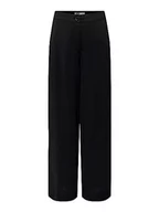 Spodnie damskie - JdY Jdyvincent Hw Wide Pant PNT Noos spodnie chinosy damskie, czarny, (M) W / 32L - miniaturka - grafika 1