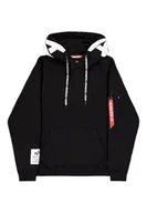 Bluzy męskie - Felpa con Cappuccio Uomo Alpha Industries - miniaturka - grafika 1