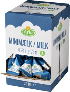 Esselte Kaffemælk Mini mælk 20ml i brik 0,5% 100stk/kar - 100 stk. - Śmietanki i dodatki do kawy - miniaturka - grafika 1