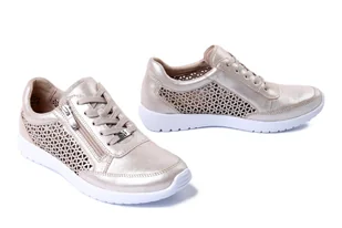 CAPRICE 23550-42 341 taupe/metallic, półbuty damskie - Caprice - Półbuty damskie - miniaturka - grafika 1