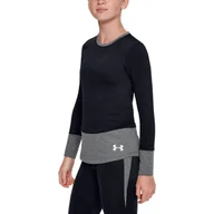 Bluzy sportowe damskie - Bluza dziewczęca Under Armour ColdGear LS Crew - miniaturka - grafika 1