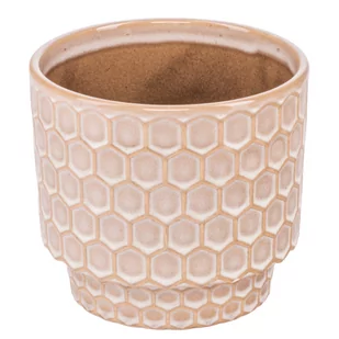 Osłonka ceramiczna LOMA beżowa - Donice - miniaturka - grafika 1