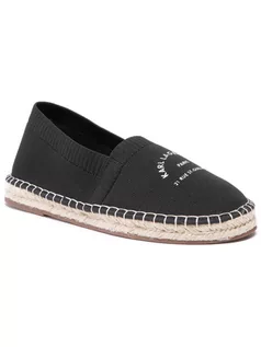 Espadryle męskie - KARL LAGERFELD Espadryle KL70108 Czarny - grafika 1