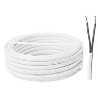 Przewody elektryczne - Przewód OMYP 2 x 1 10 m biały AKS Zielonka - miniaturka - grafika 1