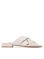 Klapki i japonki damskie - Gino Rossi Klapki 22922 Beżowy - miniaturka - grafika 1