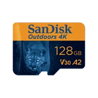 Karty pamięci - SanDisk Outdoors 4K MicroSDXC UHS-I Card with SD Adapter - 128GB - SDSQXAA-128G-GN6VA - miniaturka - grafika 1
