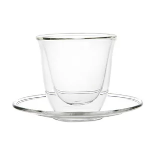 Szklanka termiczna do espresso ze spodkiem FilterLogic CFL-657 70ml (1szt.) - Szklanki - miniaturka - grafika 1