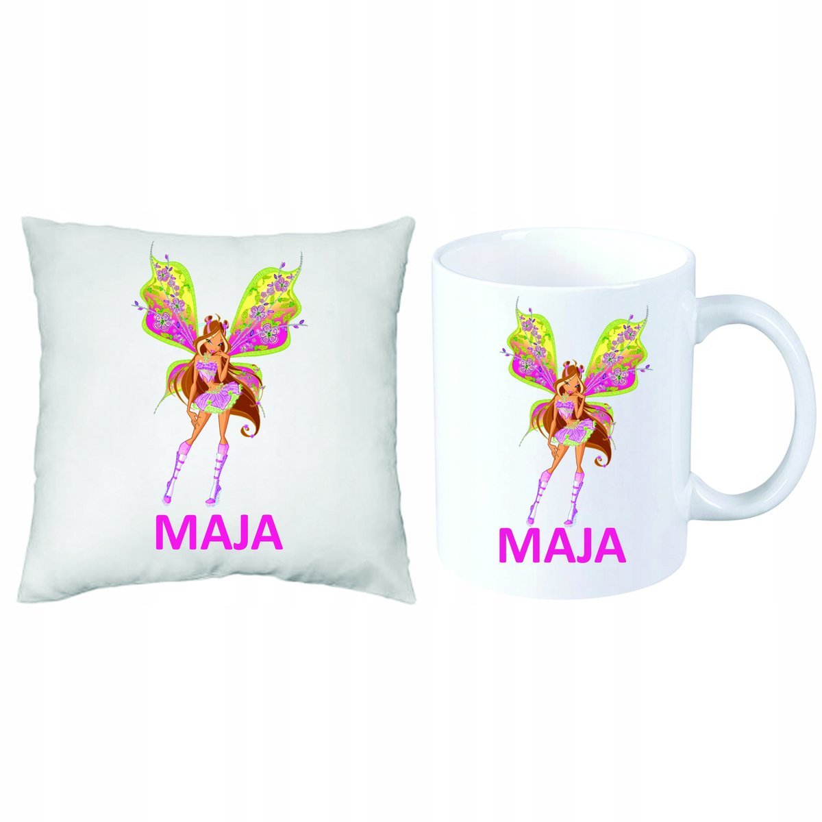 ZESTAW PREZENT PODUSZKA + KUBEK WINX BLOOM STELLA