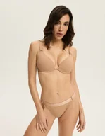 Biustonosze - Biustonosz push-up Bianco Esotiq jasno-brązowy 65C - miniaturka - grafika 1