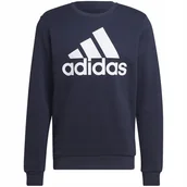 Bluzy męskie - Bluza męska adidas Essentials Big Logo granatowa HL2298 S - miniaturka - grafika 1
