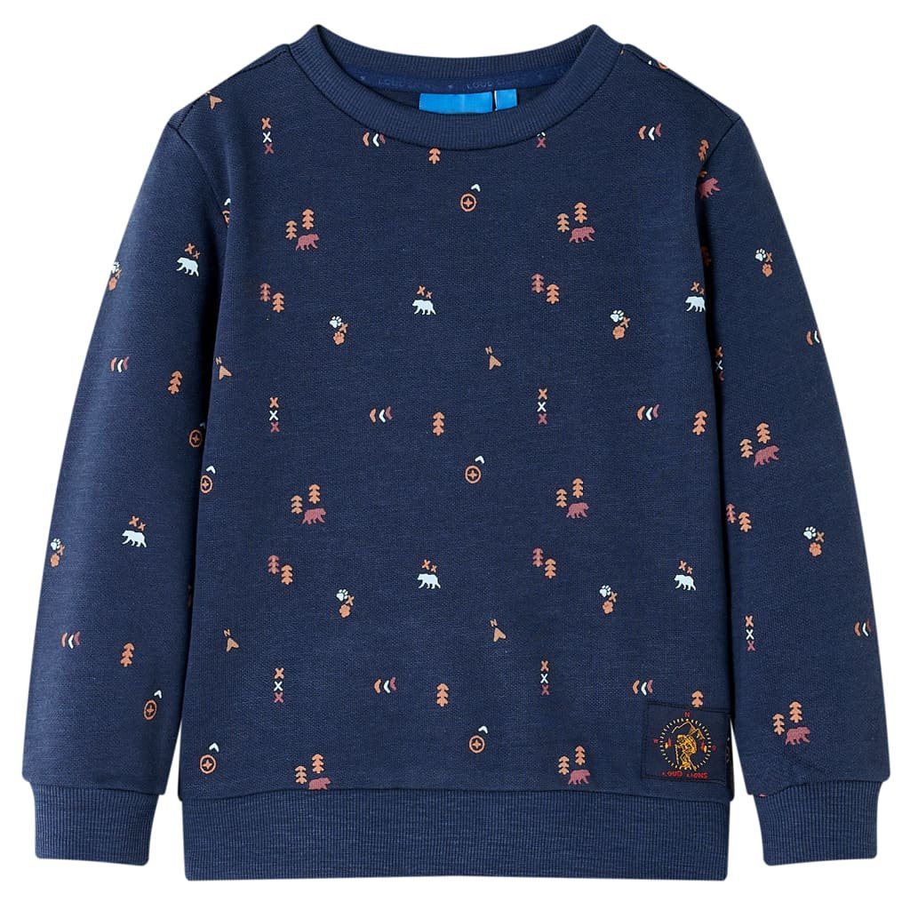 Bluza dziecięca, granatowy melanż, 104