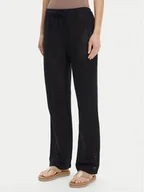 Spodnie damskie - Roxy Spodnie materiałowe ERJX603437 Czarny Regular Fit - miniaturka - grafika 1