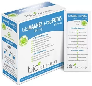 Biofarmacja Biofarmacja bioMagnez 300mg + bioPotas 300 mg - Suplementy naturalne - miniaturka - grafika 1